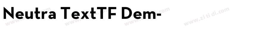 Neutra TextTF Dem字体转换